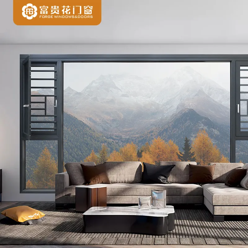 F106 Integrated Screen & Casement Window (Outward-Opening)